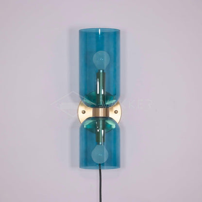 Modern Plug-In Glass Wall Sconce