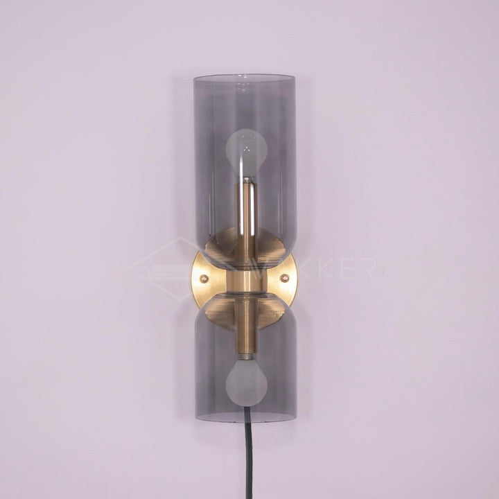 Modern Plug-In Glass Wall Sconce