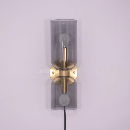 Modern Plug-In Glass Wall Sconce