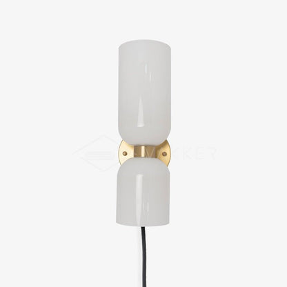 Modern Plug-In Glass Wall Sconce