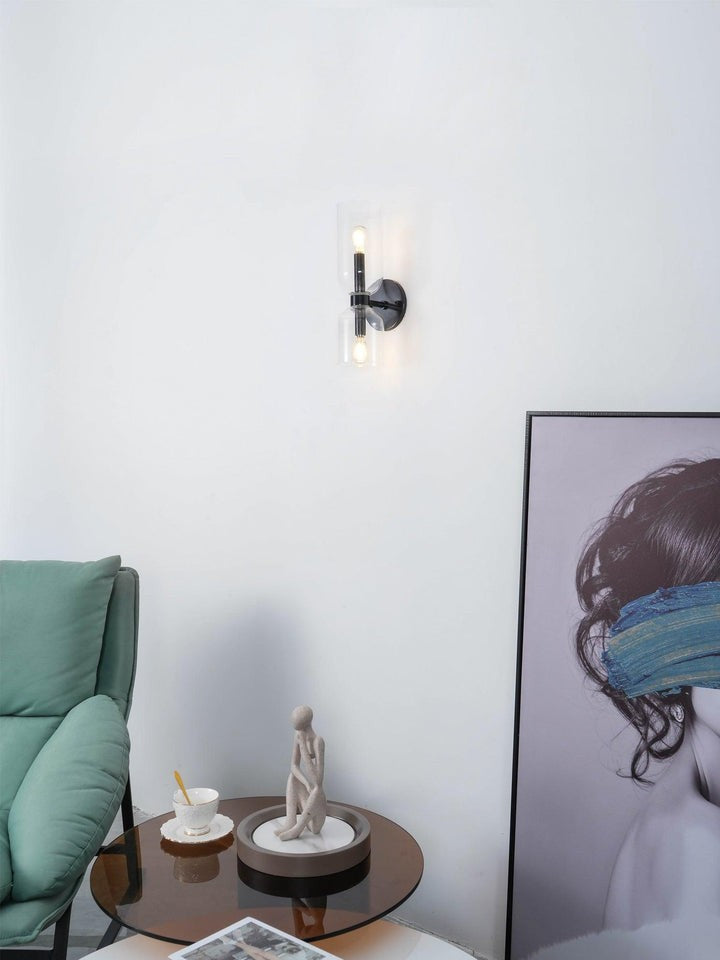 Modern Plug-In Glass Wall Sconce