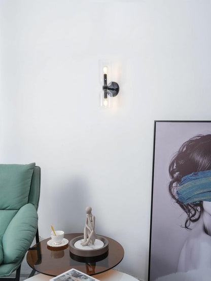 Modern Plug-In Glass Wall Sconce