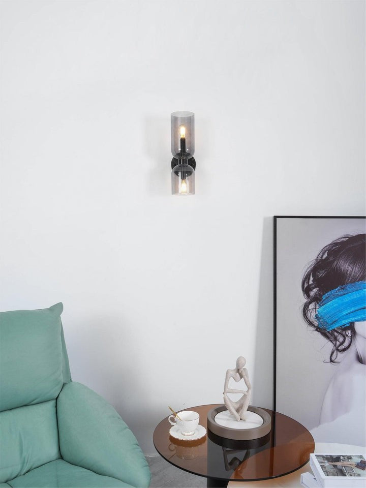 Modern Plug-In Glass Wall Sconce