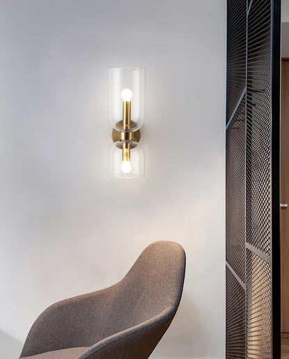 Modern Plug-In Glass Wall Sconce