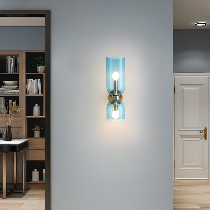 Modern Plug-In Glass Wall Sconce