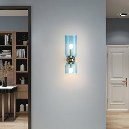 Modern Plug-In Glass Wall Sconce