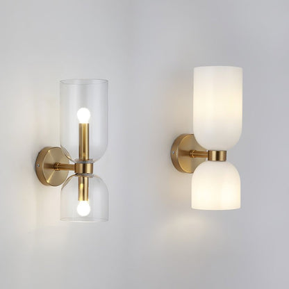 Modern Plug-In Glass Wall Sconce