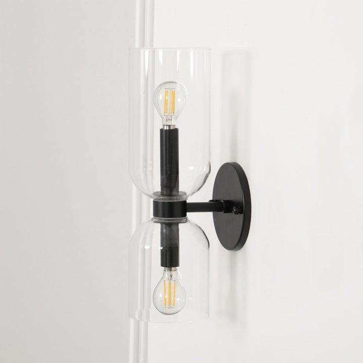 Modern Plug-In Glass Wall Sconce