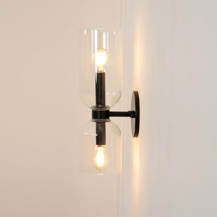 Modern Plug-In Glass Wall Sconce
