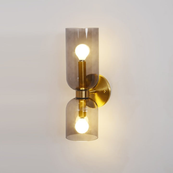 Modern Plug-In Glass Wall Sconce