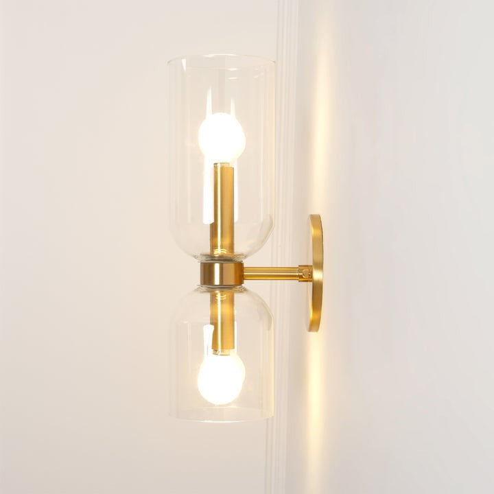 Modern Plug-In Glass Wall Sconce