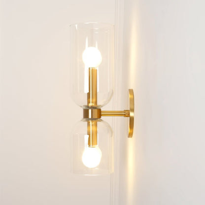 Modern Plug-In Glass Wall Sconce
