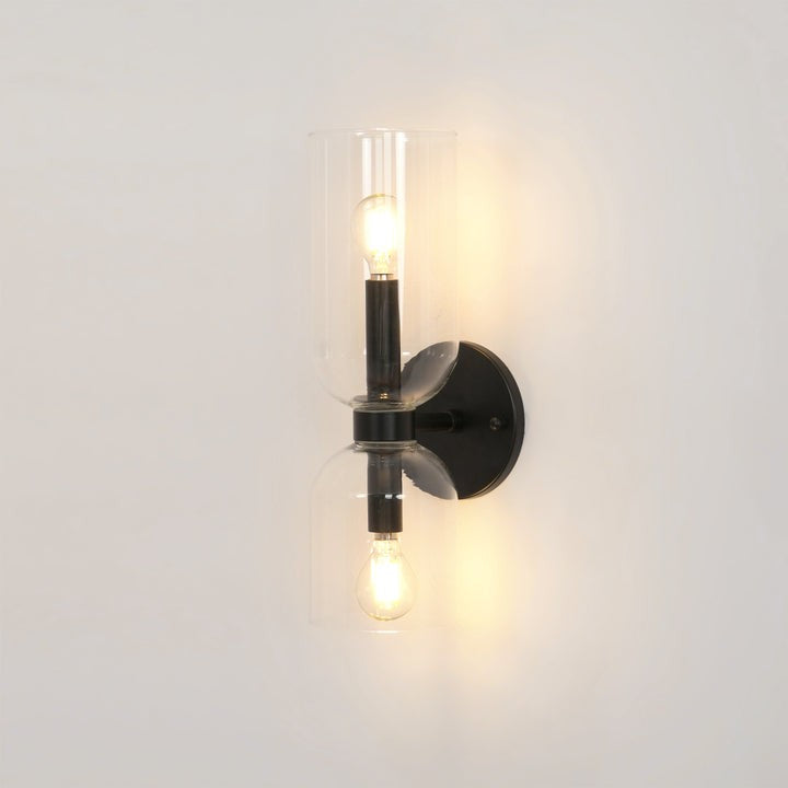 Modern Plug-In Glass Wall Sconce