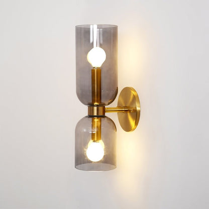 Modern Plug-In Glass Wall Sconce