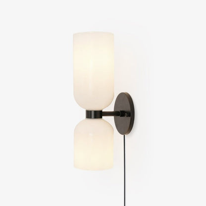 Modern Plug-In Glass Wall Sconce