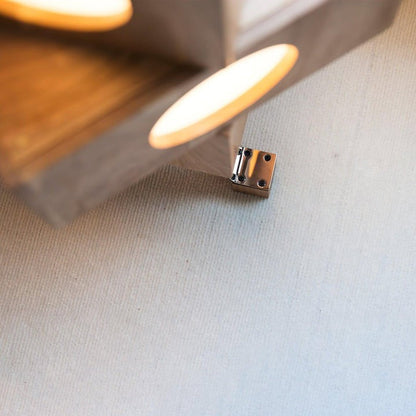 Modern Robotic Cherry Wood Floor Lamp