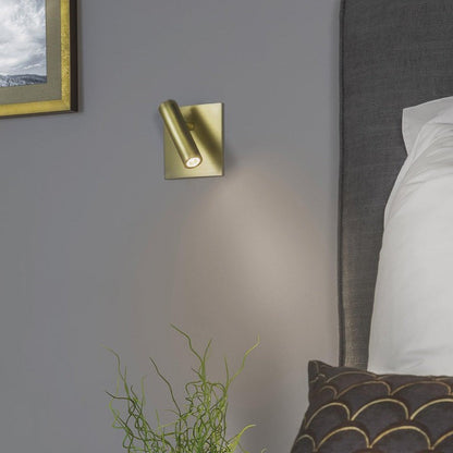 Modern Square LED Wall Sconce with Built-In Switch