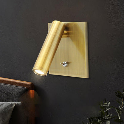 Modern Square LED Wall Sconce with Built-In Switch