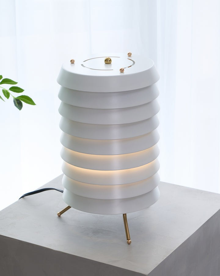 Modern Stacked Disk Tower Table Lamp