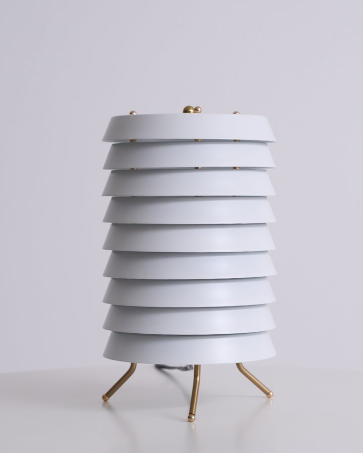 Modern Stacked Disk Tower Table Lamp