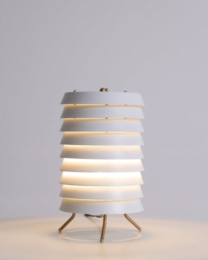Modern Stacked Disk Tower Table Lamp