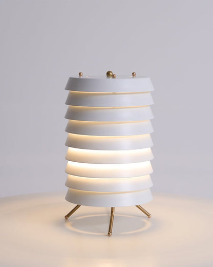 Modern Stacked Disk Tower Table Lamp