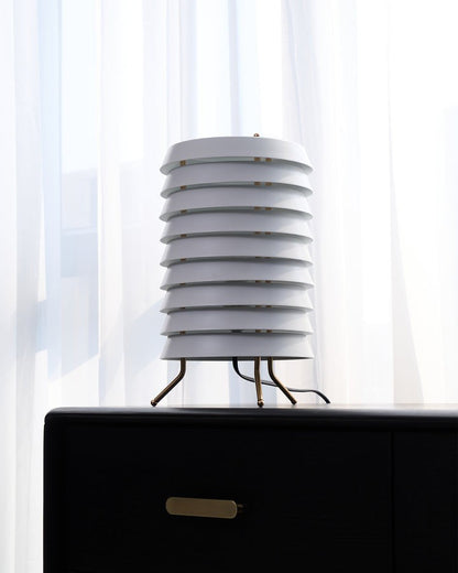 Modern Stacked Disk Tower Table Lamp