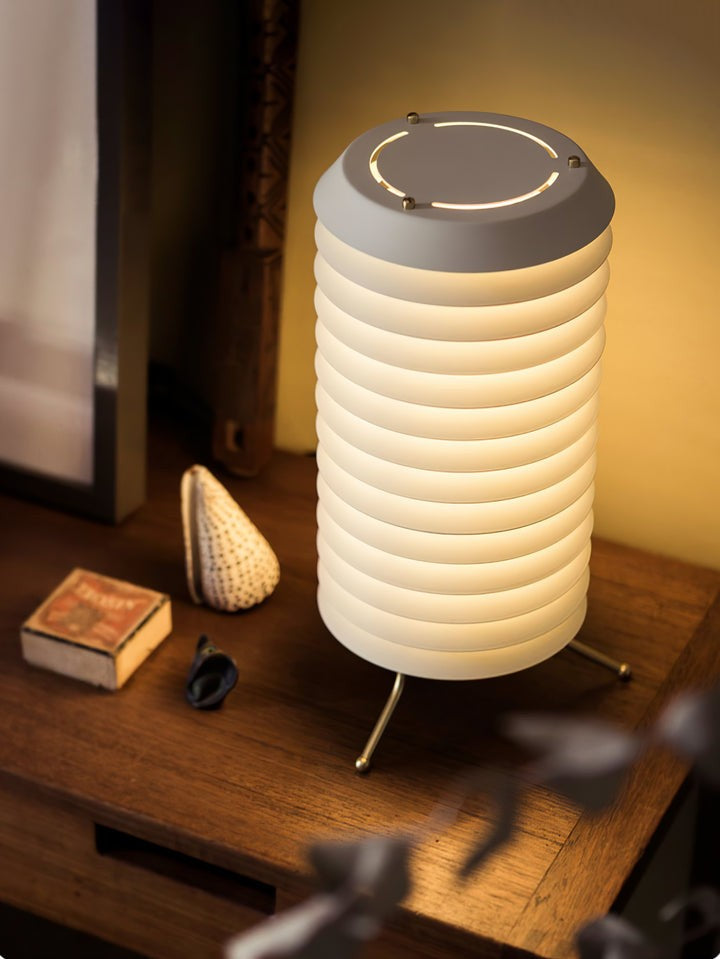 Modern Stacked Disk Tower Table Lamp