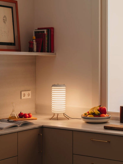 Modern Stacked Disk Tower Table Lamp