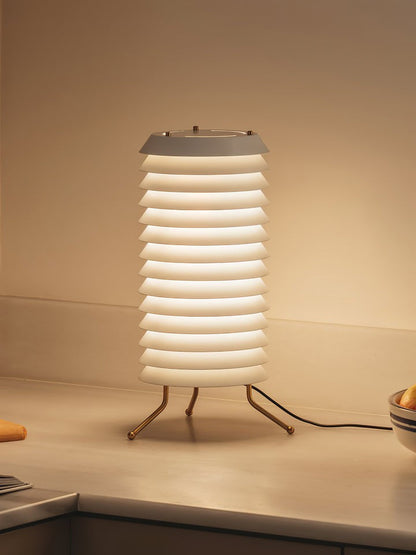 Modern Stacked Disk Tower Table Lamp