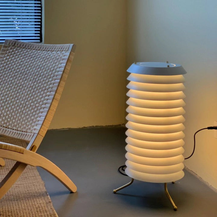 Modern Stacked Disk Tower Table Lamp