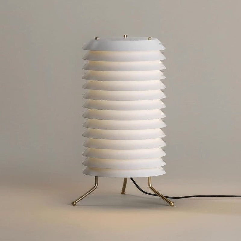Modern Stacked Disk Tower Table Lamp