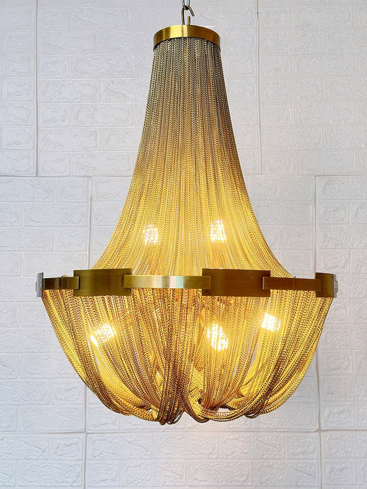 Modern Tassel Aluminum Chain Chandelier