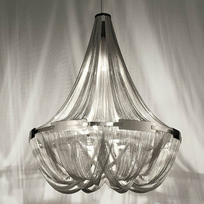 Modern Tassel Aluminum Chain Chandelier