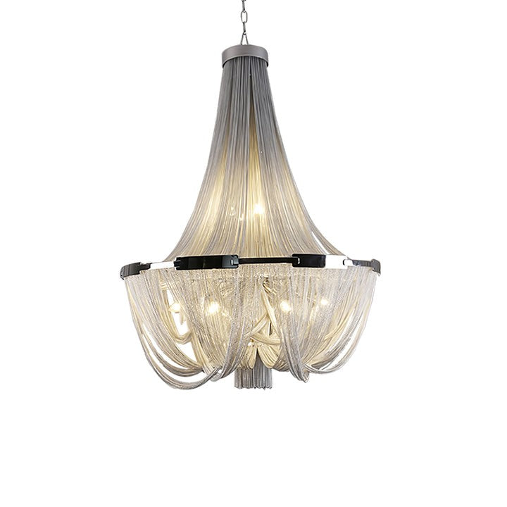 Modern Tassel Aluminum Chain Chandelier