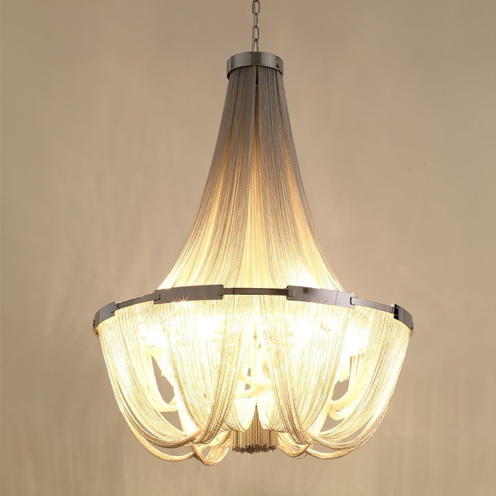 Modern Tassel Aluminum Chain Chandelier