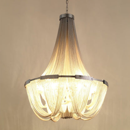 Modern Tassel Aluminum Chain Chandelier