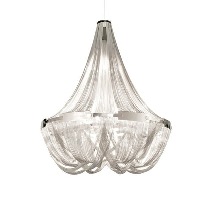 Modern Tassel Aluminum Chain Chandelier