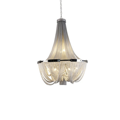 Modern Tassel Aluminum Chain Chandelier