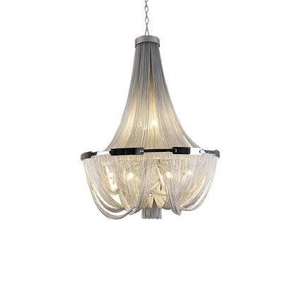 Modern Tassel Aluminum Chain Chandelier