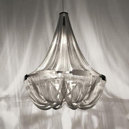 Modern Tassel Aluminum Chain Chandelier