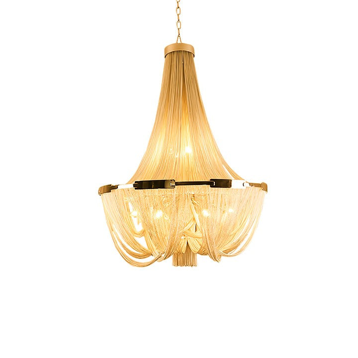 Modern Tassel Aluminum Chain Chandelier