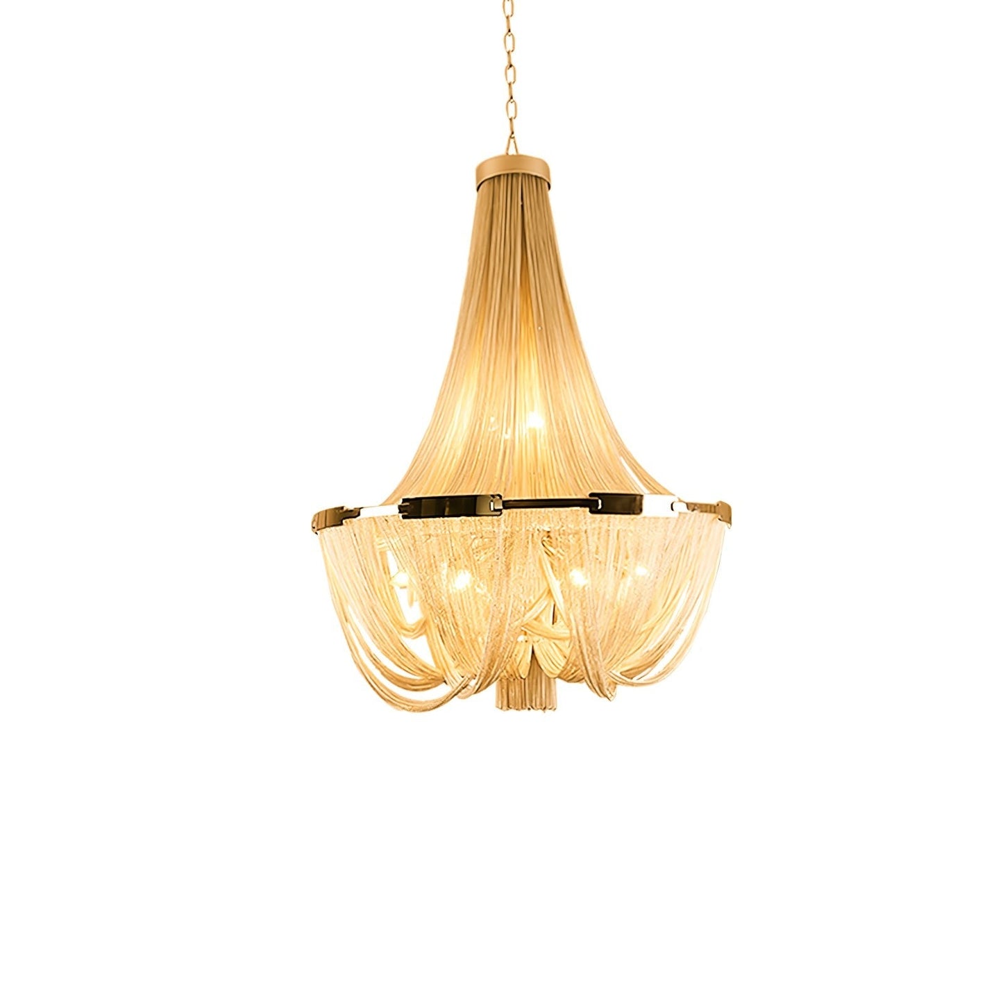 Modern Tassel Aluminum Chain Chandelier