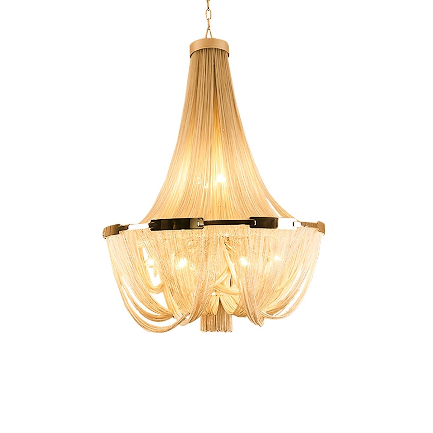 Modern Tassel Aluminum Chain Chandelier