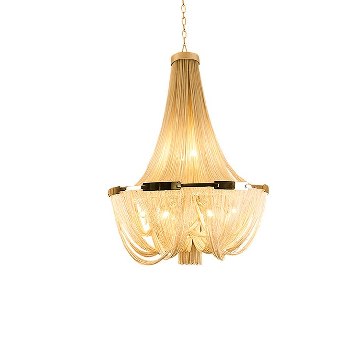 Modern Tassel Aluminum Chain Chandelier