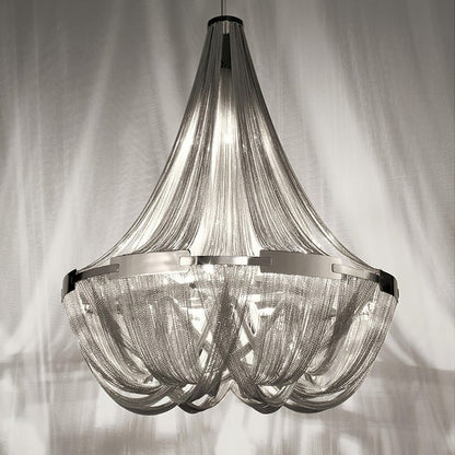 Modern Tassel Aluminum Chain Chandelier