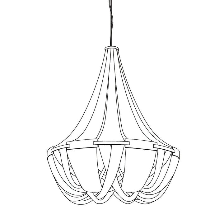 Modern Tassel Aluminum Chain Chandelier
