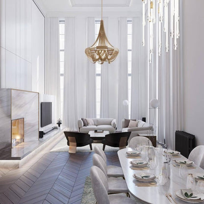 Modern Tassel Aluminum Chain Chandelier