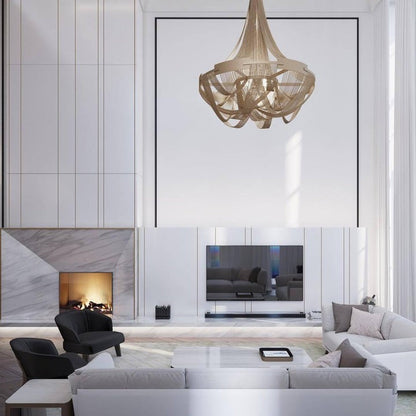 Modern Tassel Aluminum Chain Chandelier
