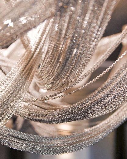 Modern Tassel Aluminum Chain Chandelier